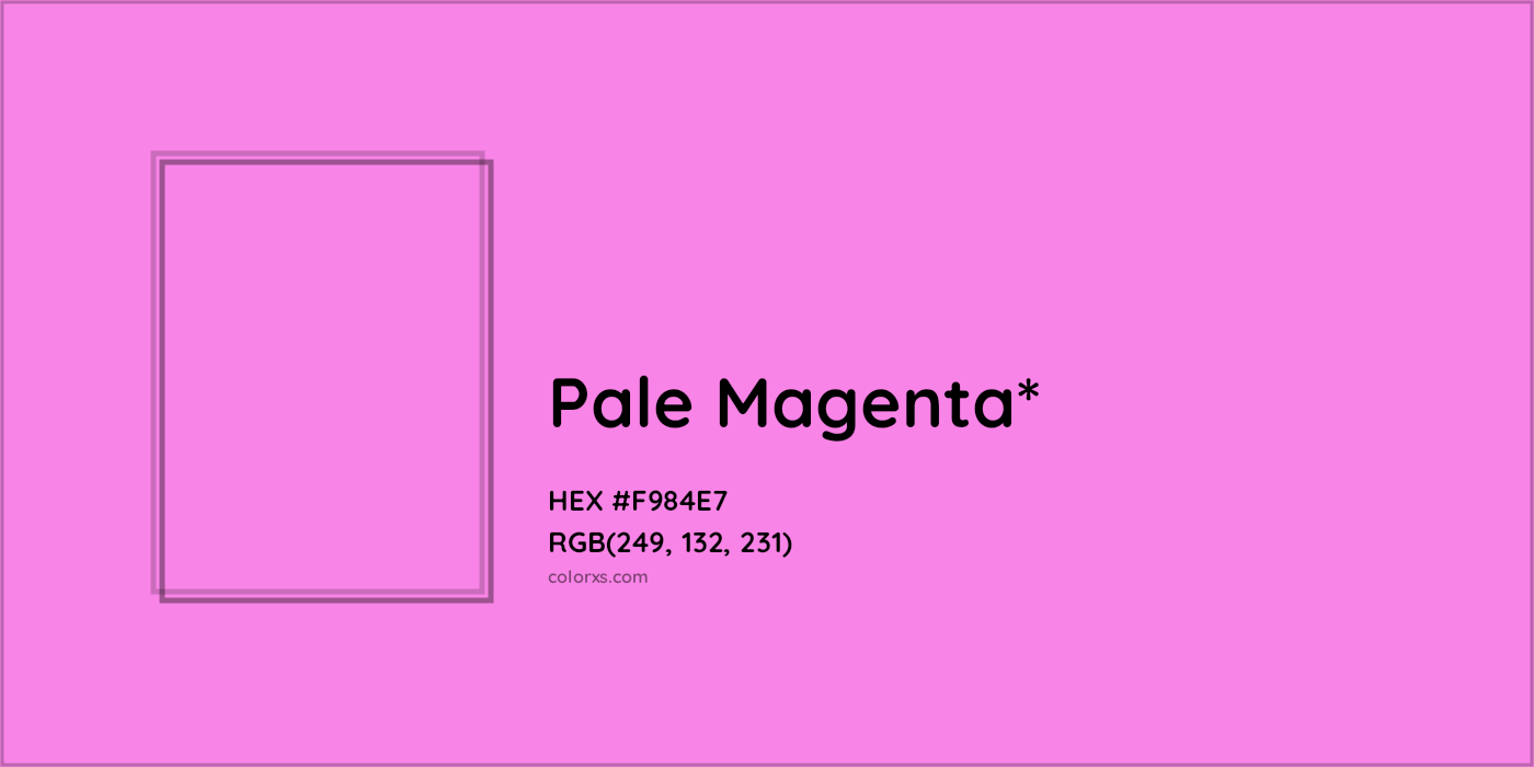 HEX #F984E7 Color Name, Color Code, Palettes, Similar Paints, Images
