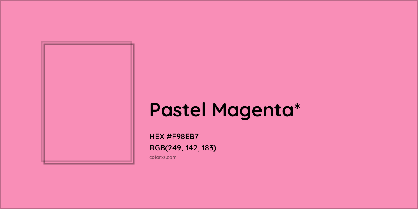 HEX #F98EB7 Color Name, Color Code, Palettes, Similar Paints, Images