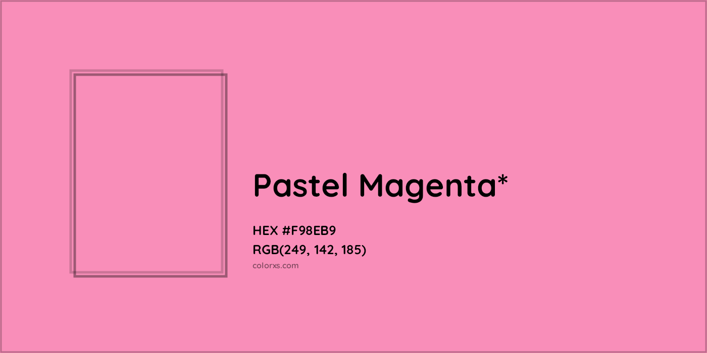 HEX #F98EB9 Color Name, Color Code, Palettes, Similar Paints, Images
