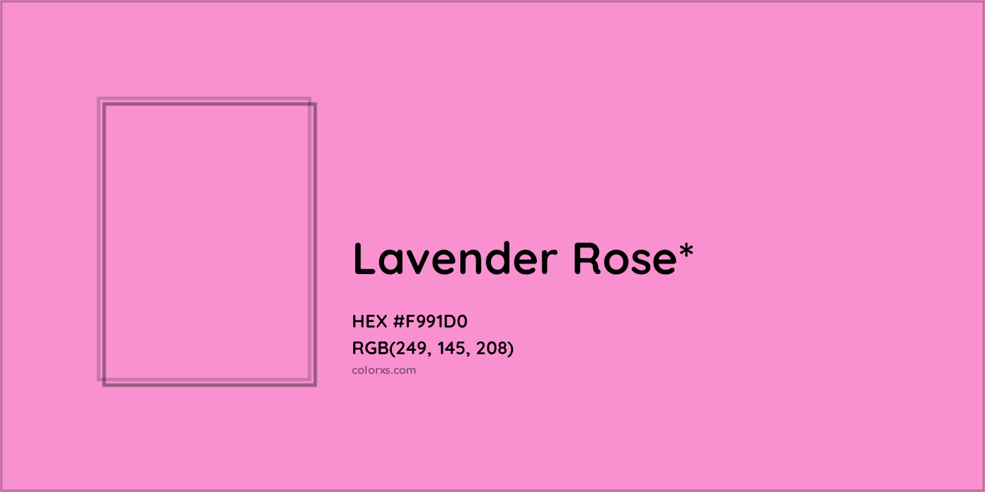 HEX #F991D0 Color Name, Color Code, Palettes, Similar Paints, Images