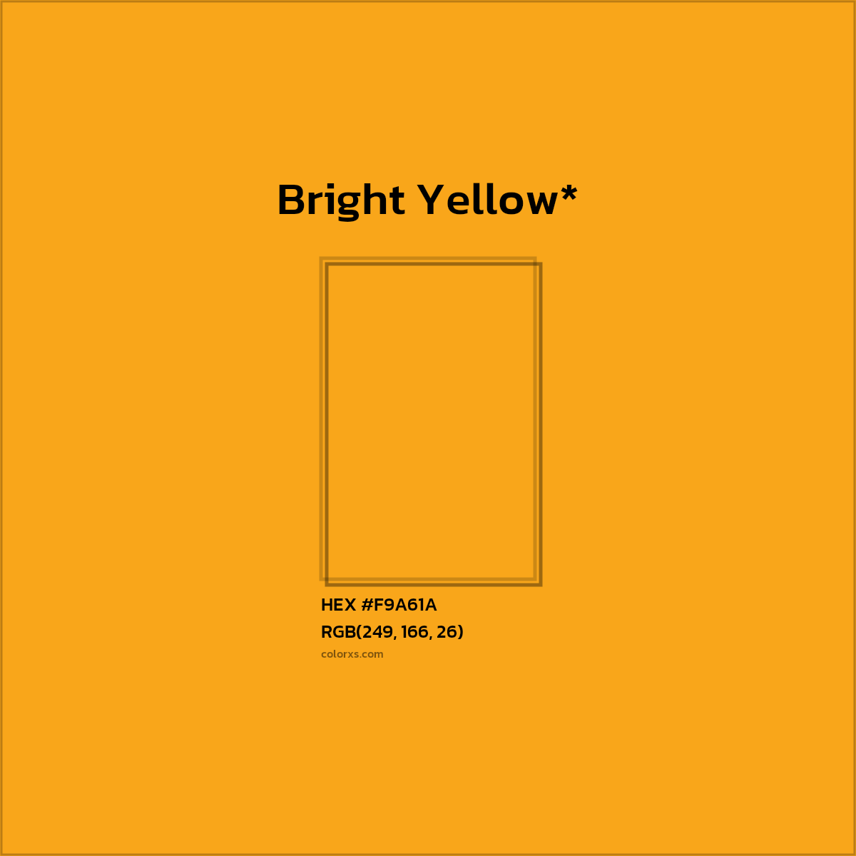 HEX #F9A61A Color Name, Color Code, Palettes, Similar Paints, Images