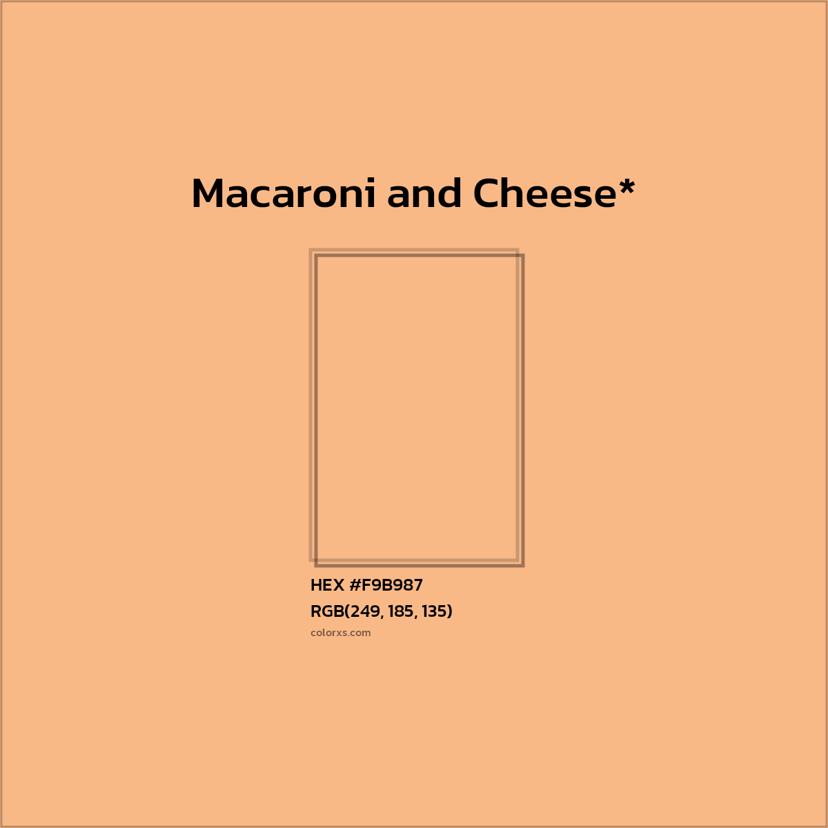 HEX #F9B987 Color Name, Color Code, Palettes, Similar Paints, Images