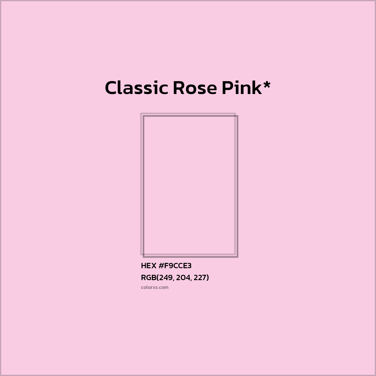 HEX #F9CCE3 Color Name, Color Code, Palettes, Similar Paints, Images