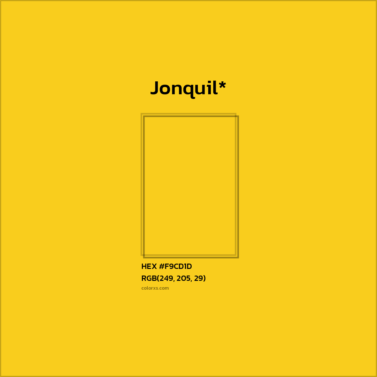 HEX #F9CD1D Color Name, Color Code, Palettes, Similar Paints, Images