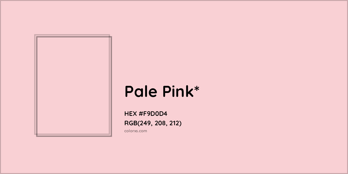 HEX #F9D0D4 Color Name, Color Code, Palettes, Similar Paints, Images
