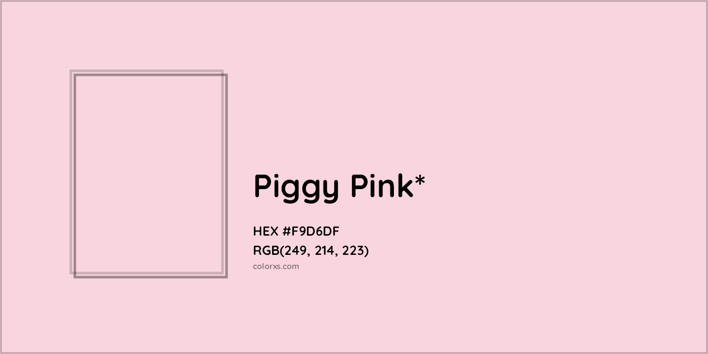 HEX #F9D6DF Color Name, Color Code, Palettes, Similar Paints, Images