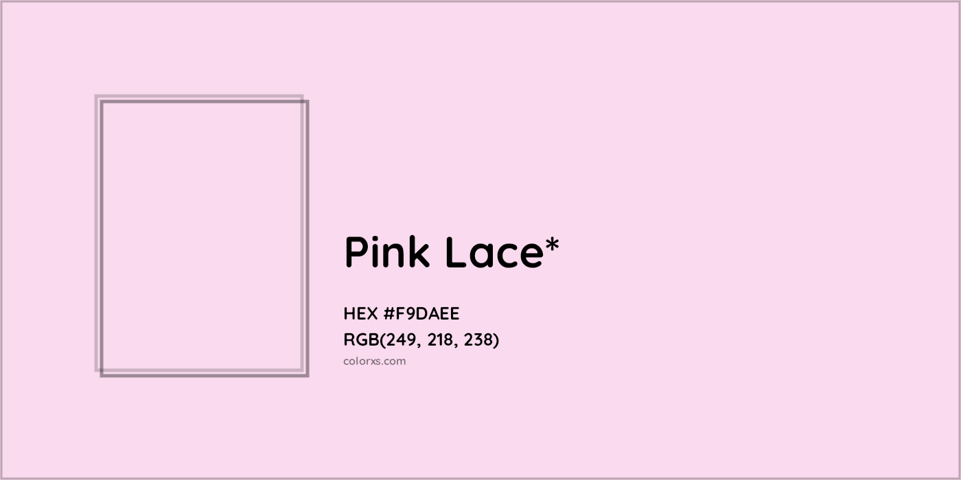 HEX #F9DAEE Color Name, Color Code, Palettes, Similar Paints, Images