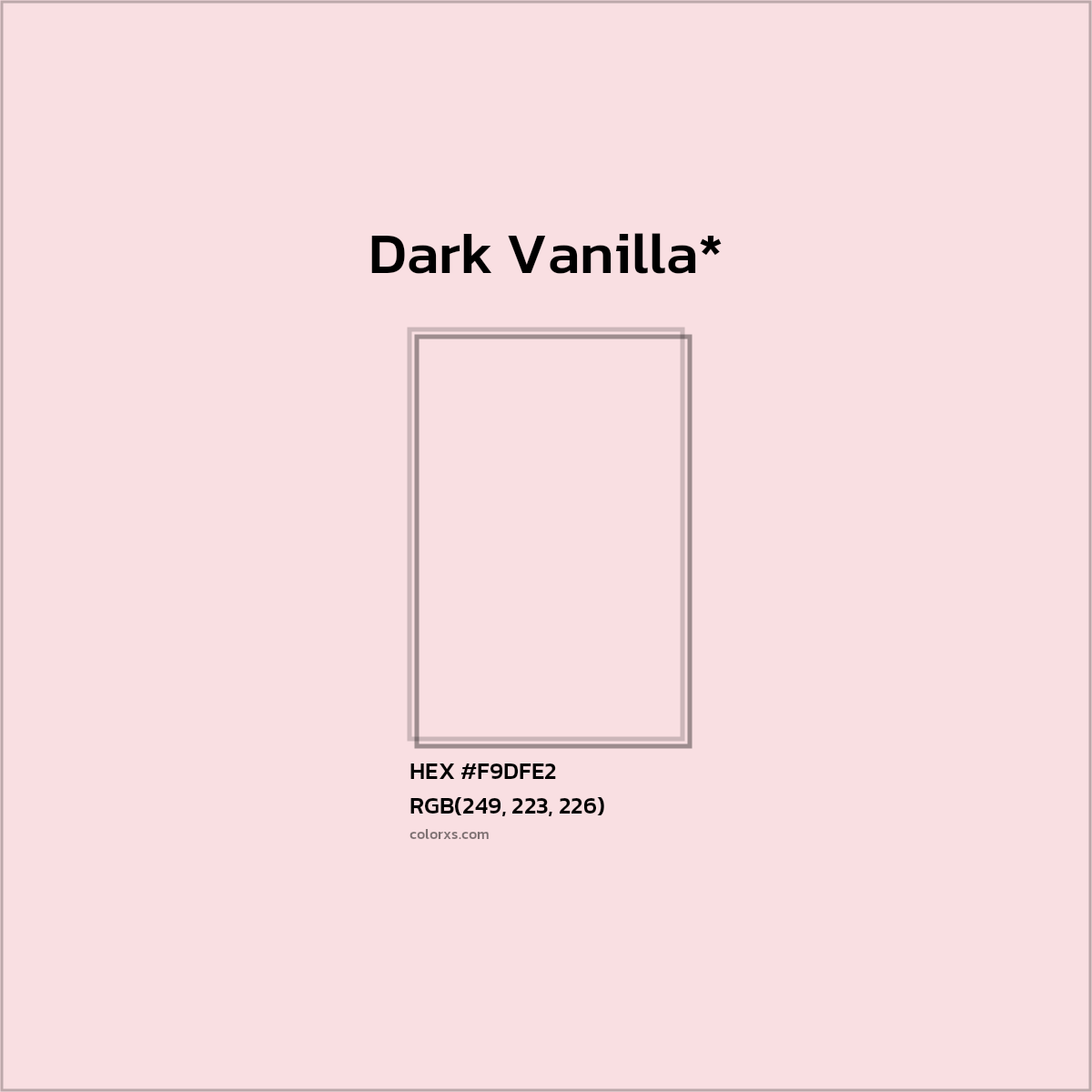 HEX #F9DFE2 Color Name, Color Code, Palettes, Similar Paints, Images