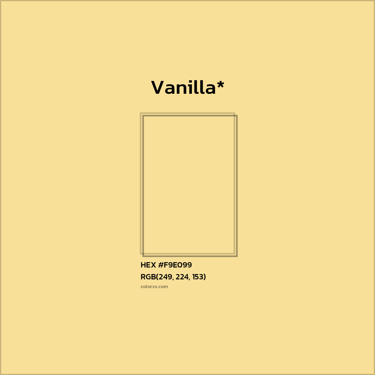 HEX #F9E099 Color Name, Color Code, Palettes, Similar Paints, Images