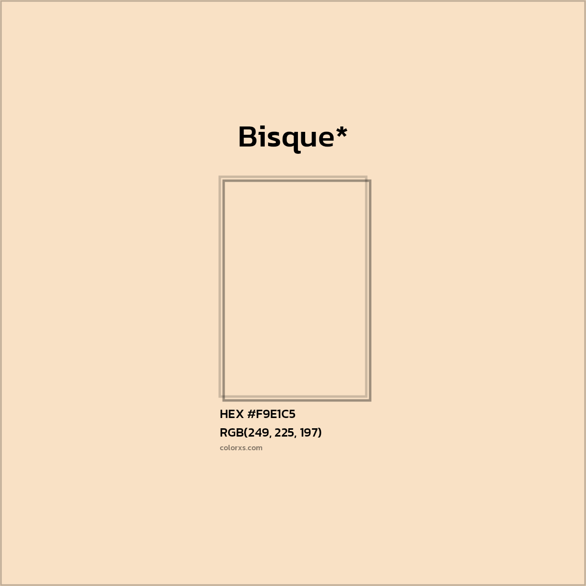 HEX #F9E1C5 Color Name, Color Code, Palettes, Similar Paints, Images