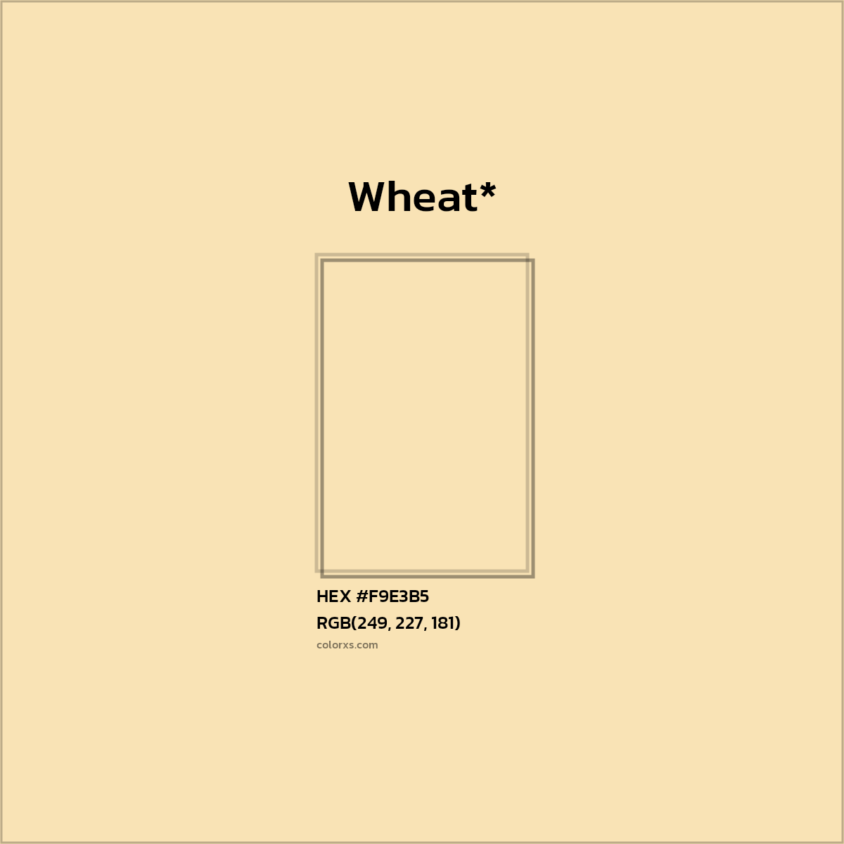 HEX #F9E3B5 Color Name, Color Code, Palettes, Similar Paints, Images