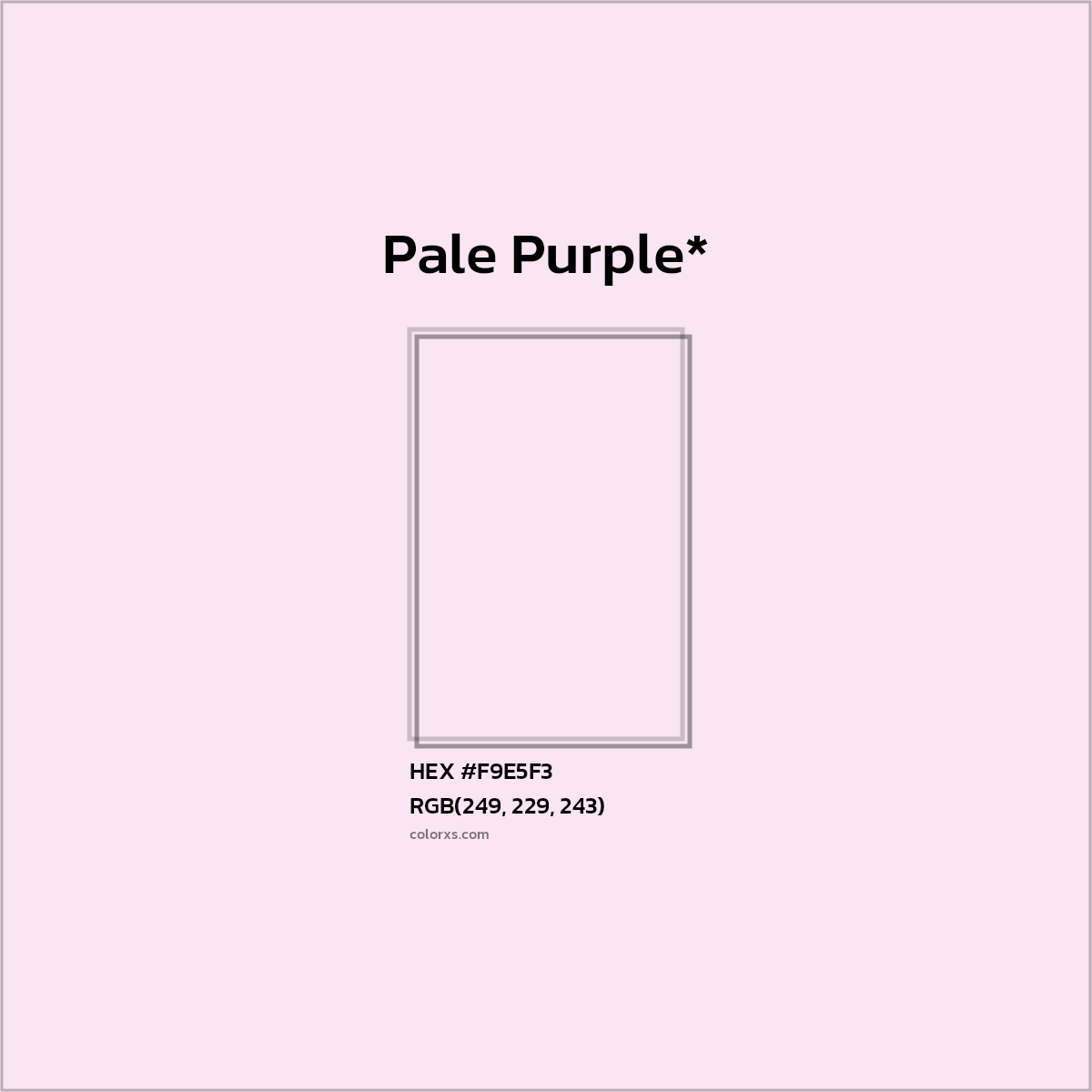 HEX #F9E5F3 Color Name, Color Code, Palettes, Similar Paints, Images