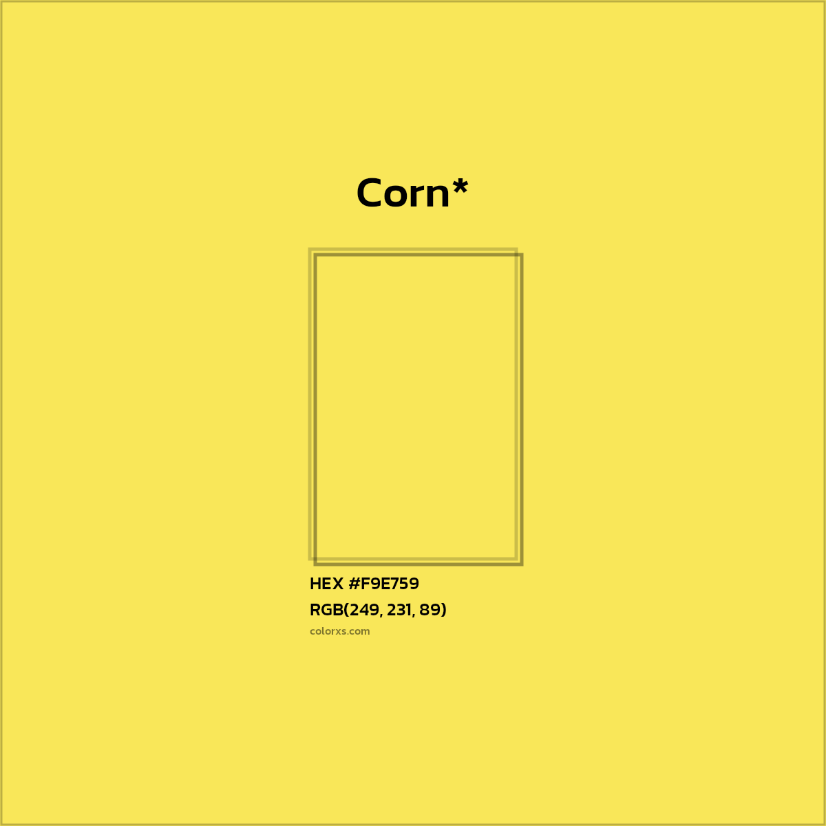 HEX #F9E759 Color Name, Color Code, Palettes, Similar Paints, Images