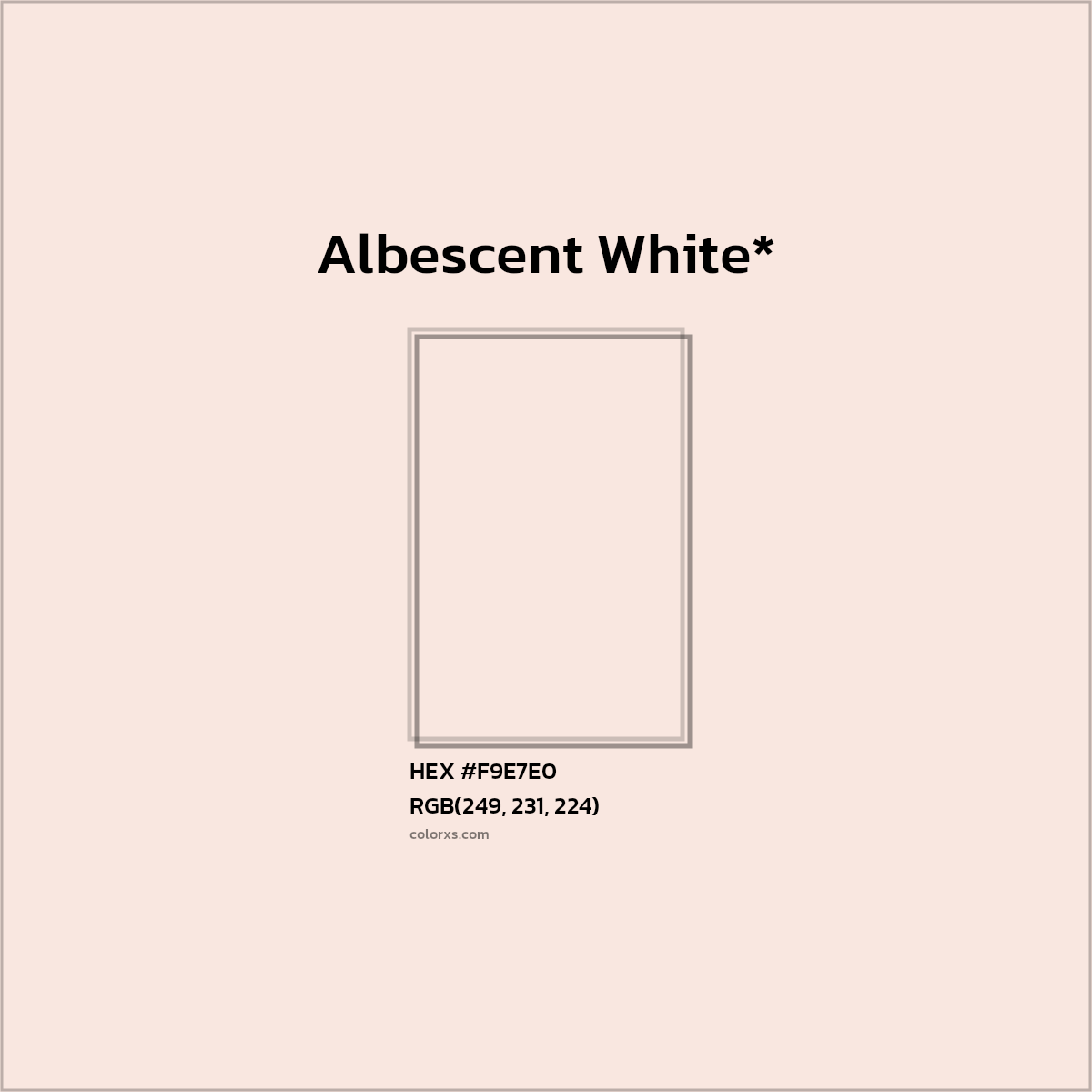 HEX #F9E7E0 Color Name, Color Code, Palettes, Similar Paints, Images