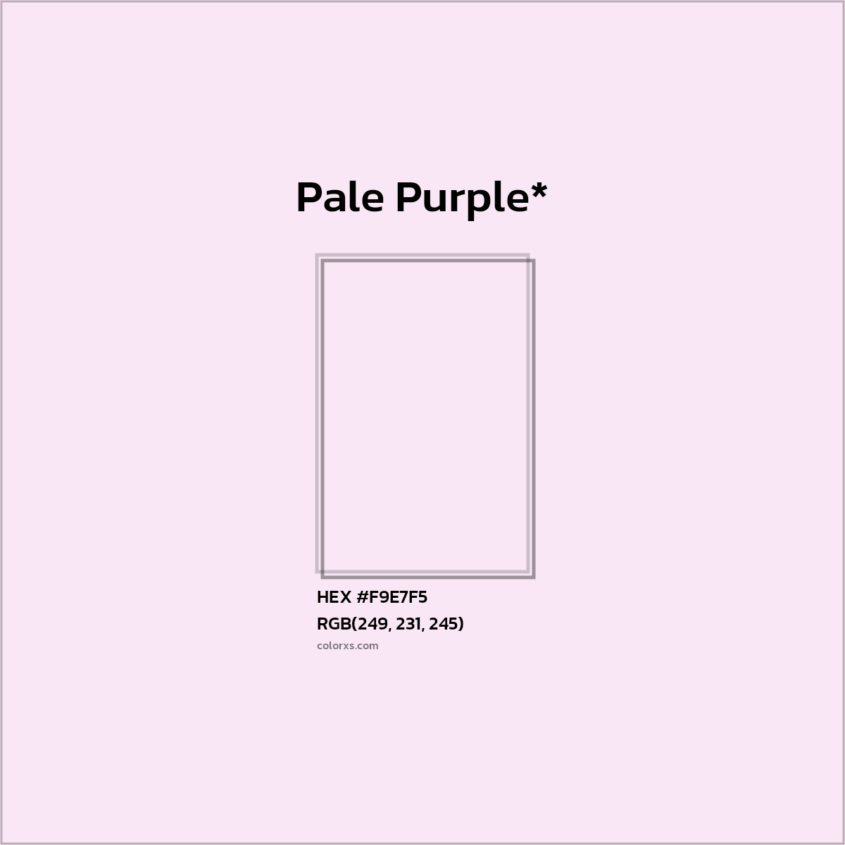 HEX #F9E7F5 Color Name, Color Code, Palettes, Similar Paints, Images