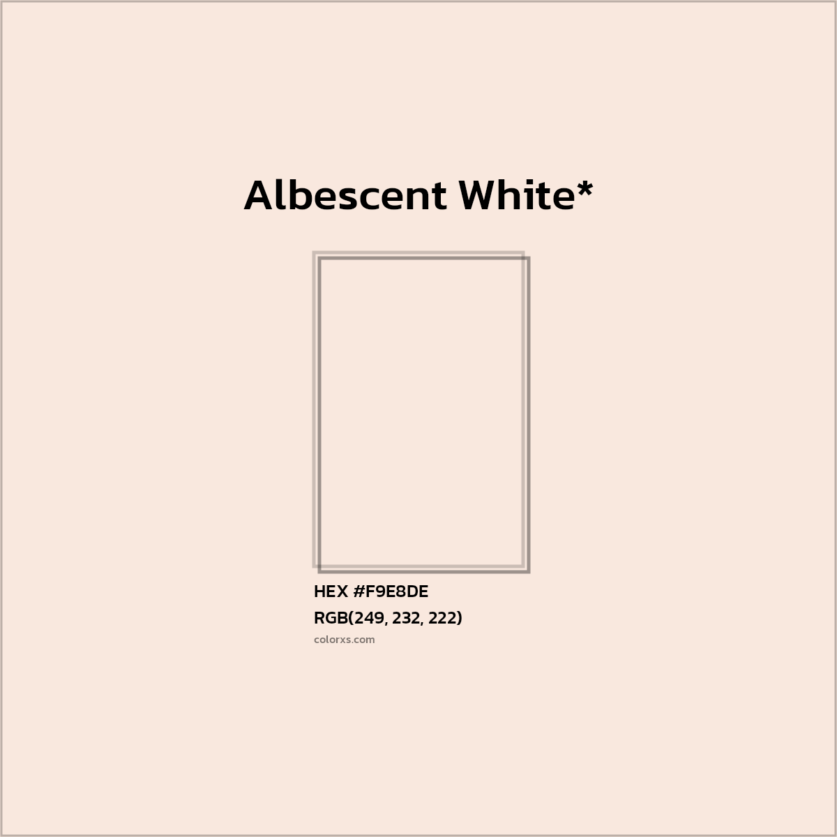 HEX #F9E8DE Color Name, Color Code, Palettes, Similar Paints, Images