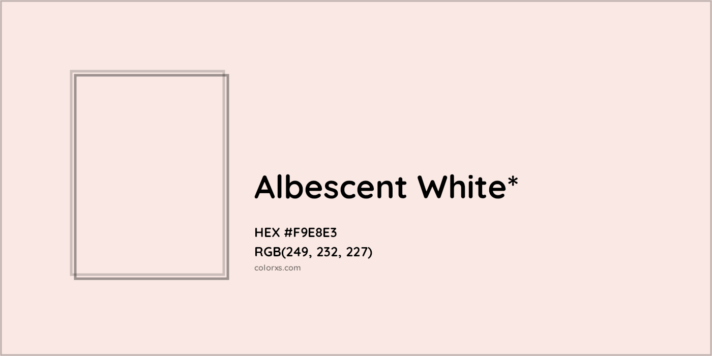 HEX #F9E8E3 Color Name, Color Code, Palettes, Similar Paints, Images