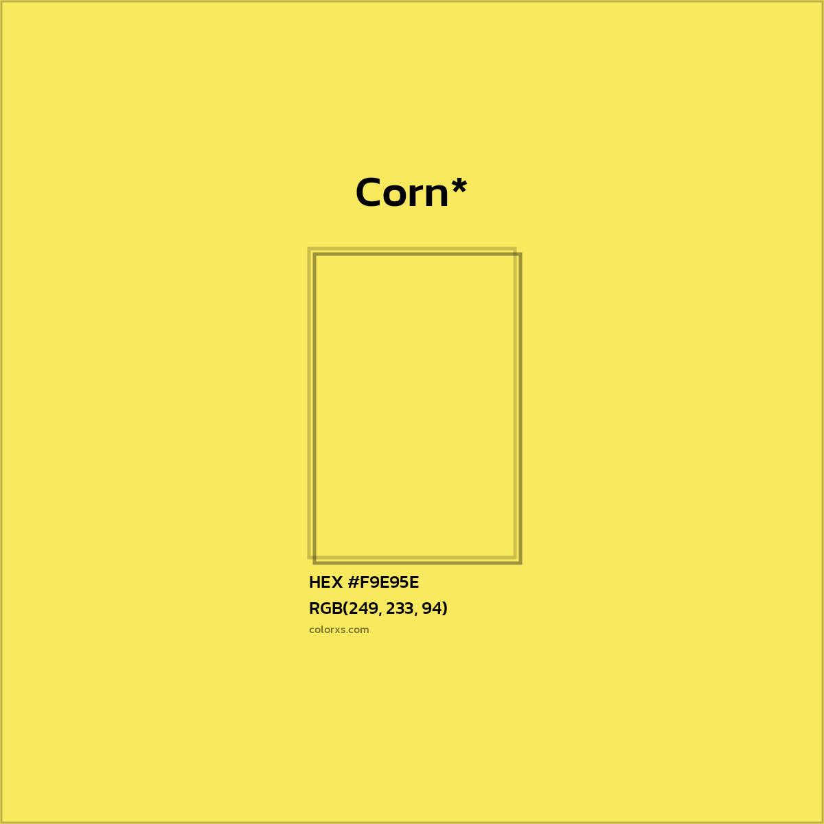 HEX #F9E95E Color Name, Color Code, Palettes, Similar Paints, Images