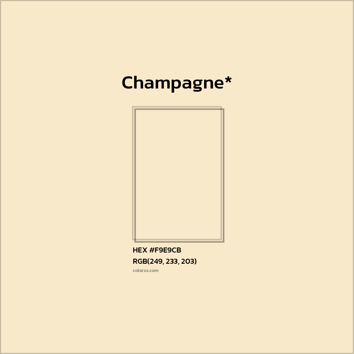 HEX #F9E9CB Color Name, Color Code, Palettes, Similar Paints, Images