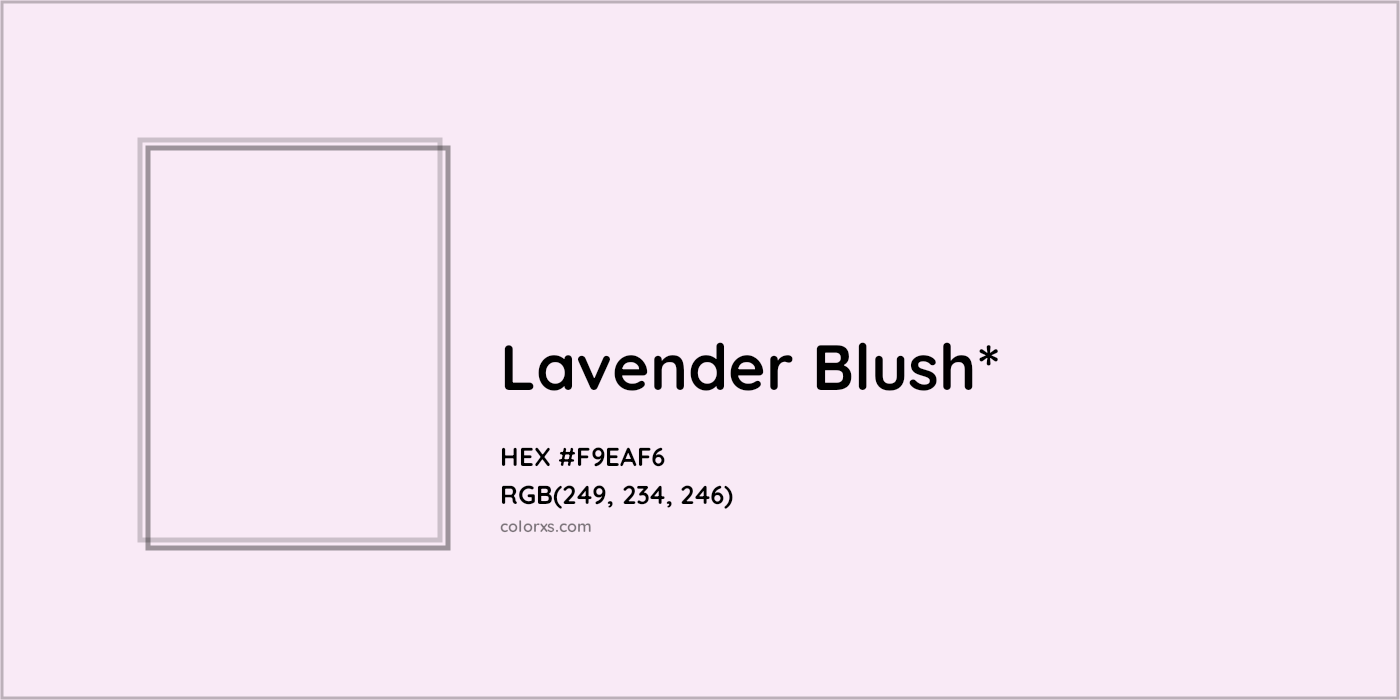 HEX #F9EAF6 Color Name, Color Code, Palettes, Similar Paints, Images