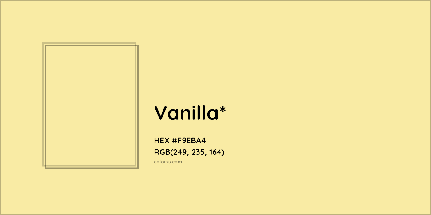 HEX #F9EBA4 Color Name, Color Code, Palettes, Similar Paints, Images