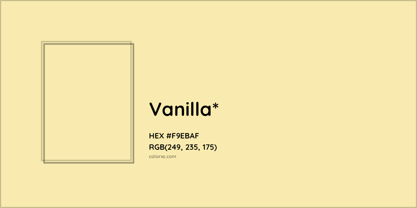 HEX #F9EBAF Color Name, Color Code, Palettes, Similar Paints, Images