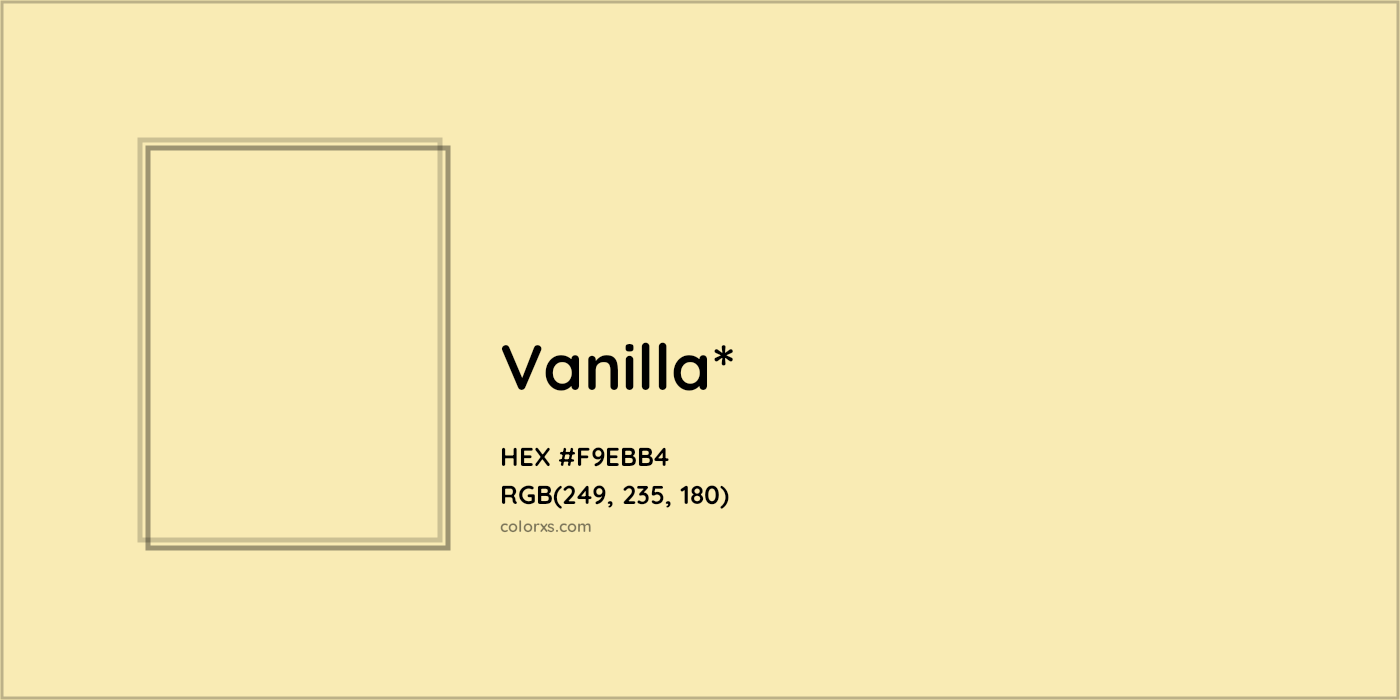 HEX #F9EBB4 Color Name, Color Code, Palettes, Similar Paints, Images
