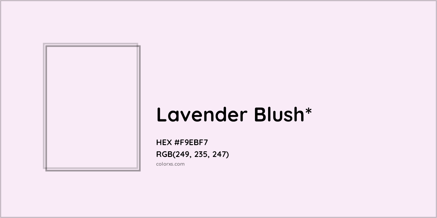 HEX #F9EBF7 Color Name, Color Code, Palettes, Similar Paints, Images
