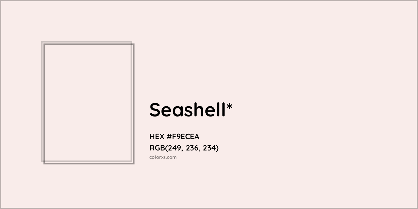 HEX #F9ECEA Color Name, Color Code, Palettes, Similar Paints, Images