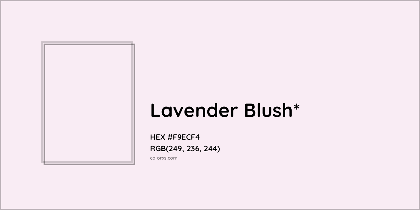 HEX #F9ECF4 Color Name, Color Code, Palettes, Similar Paints, Images