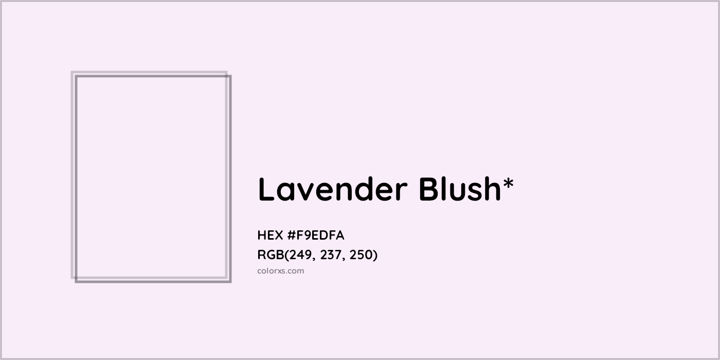 HEX #F9EDFA Color Name, Color Code, Palettes, Similar Paints, Images