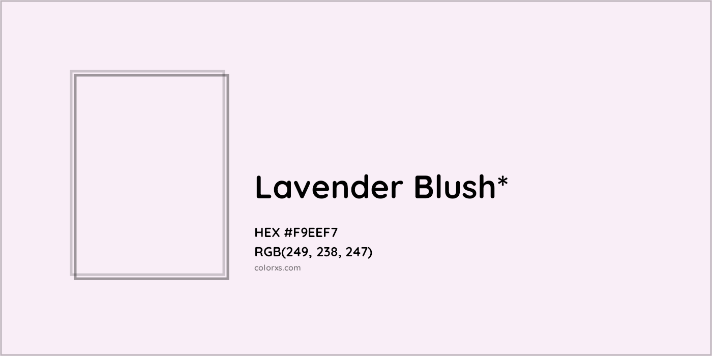 HEX #F9EEF7 Color Name, Color Code, Palettes, Similar Paints, Images