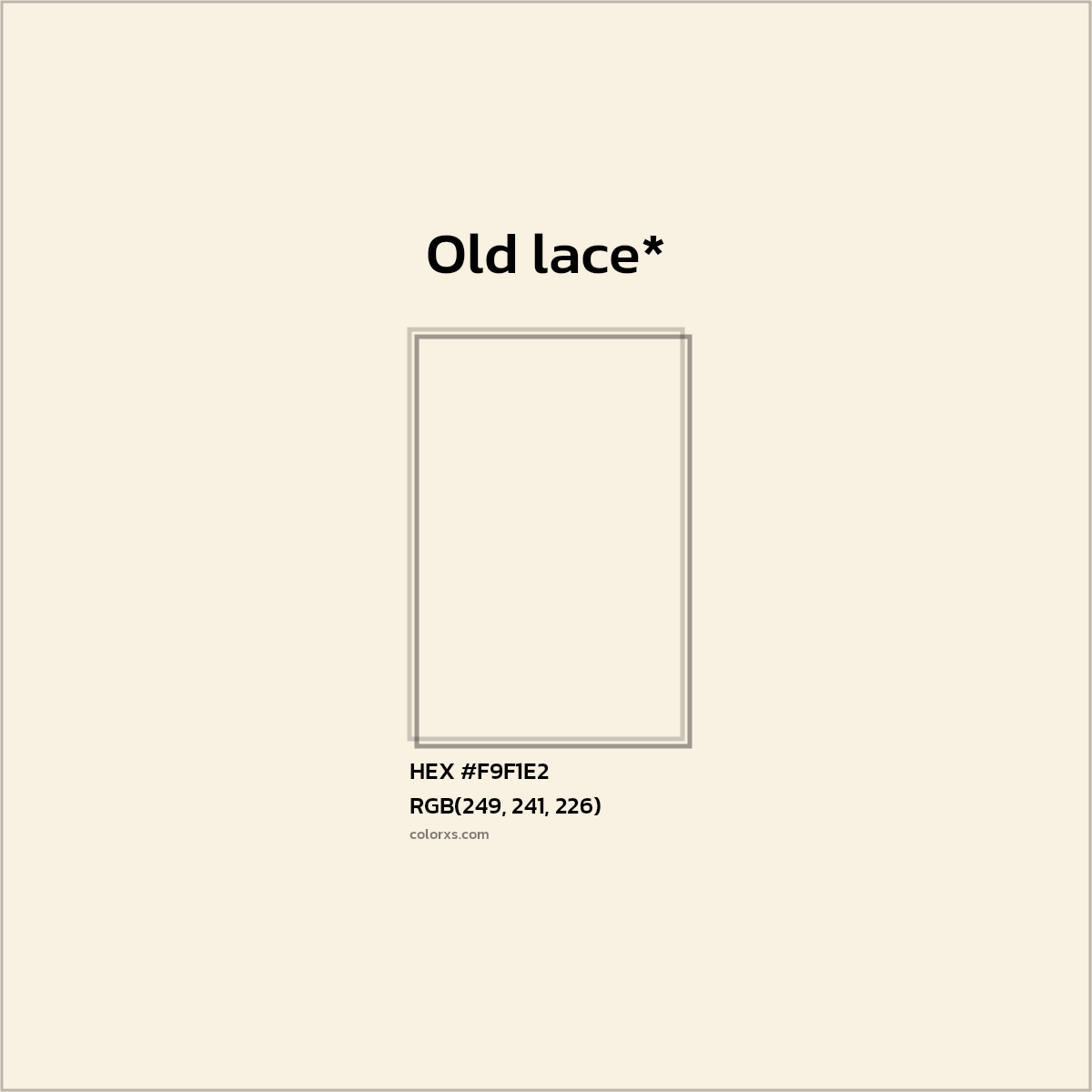 HEX #F9F1E2 Color Name, Color Code, Palettes, Similar Paints, Images