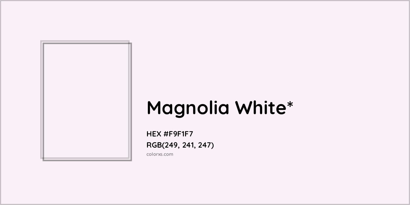 HEX #F9F1F7 Color Name, Color Code, Palettes, Similar Paints, Images