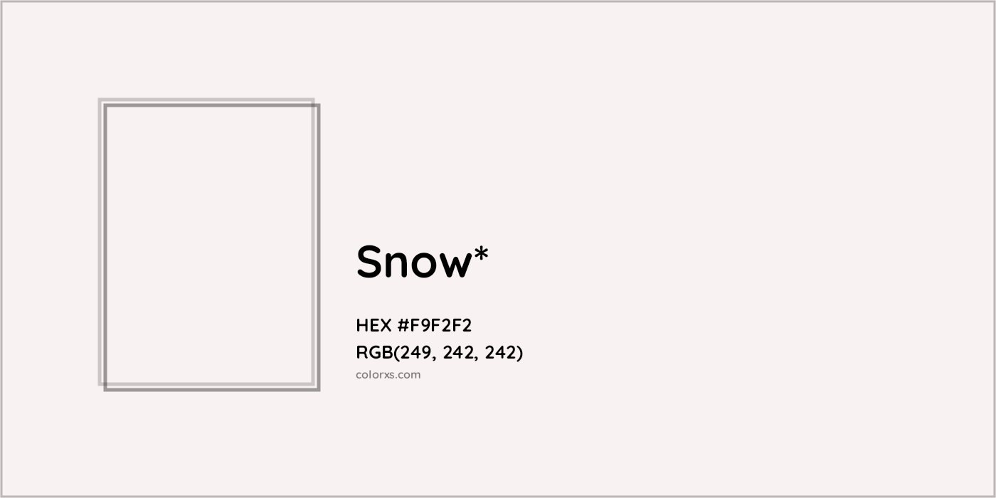 HEX #F9F2F2 Color Name, Color Code, Palettes, Similar Paints, Images