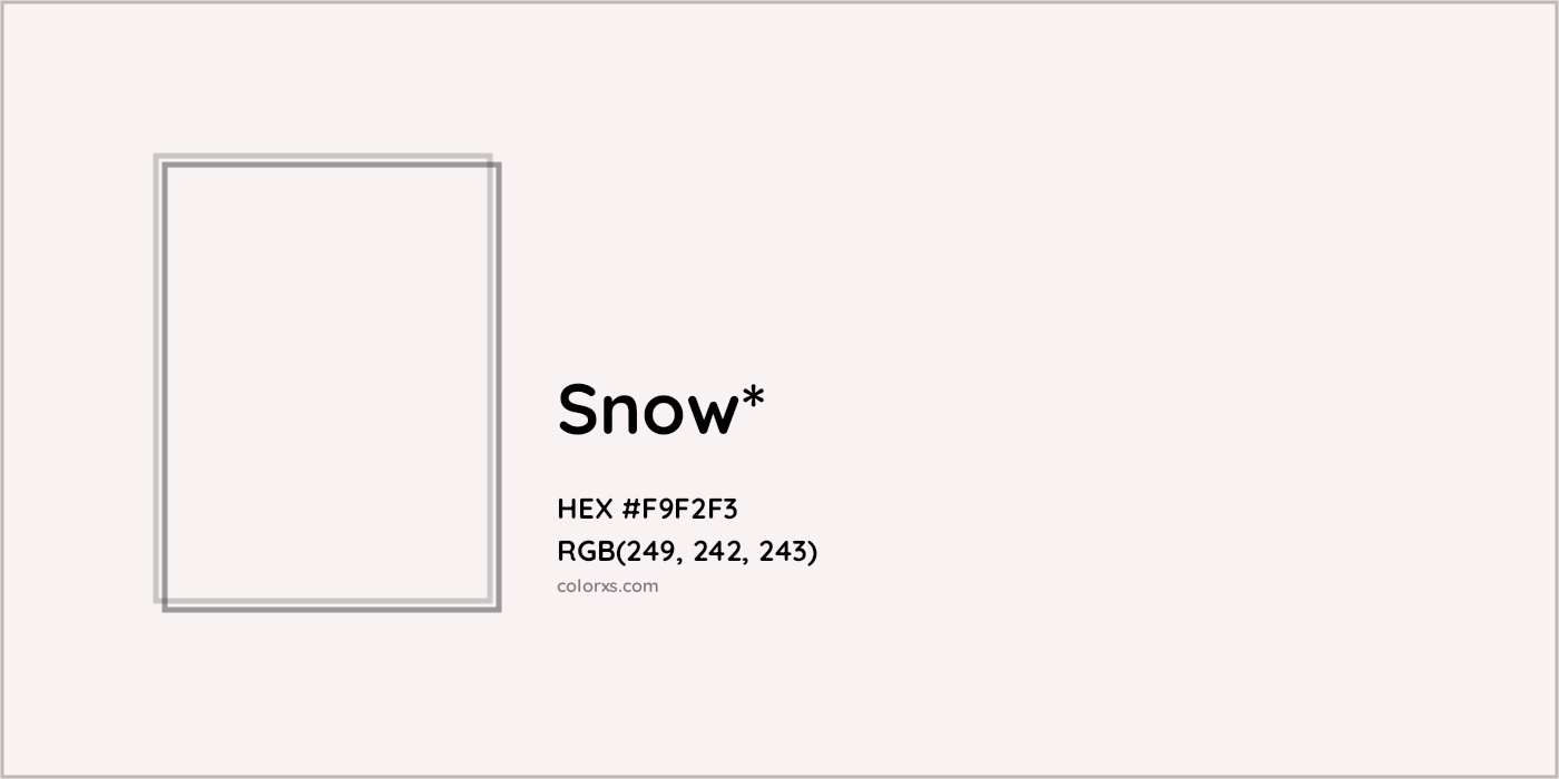 HEX #F9F2F3 Color Name, Color Code, Palettes, Similar Paints, Images