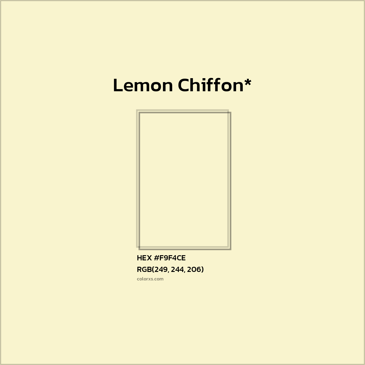 HEX #F9F4CE Color Name, Color Code, Palettes, Similar Paints, Images