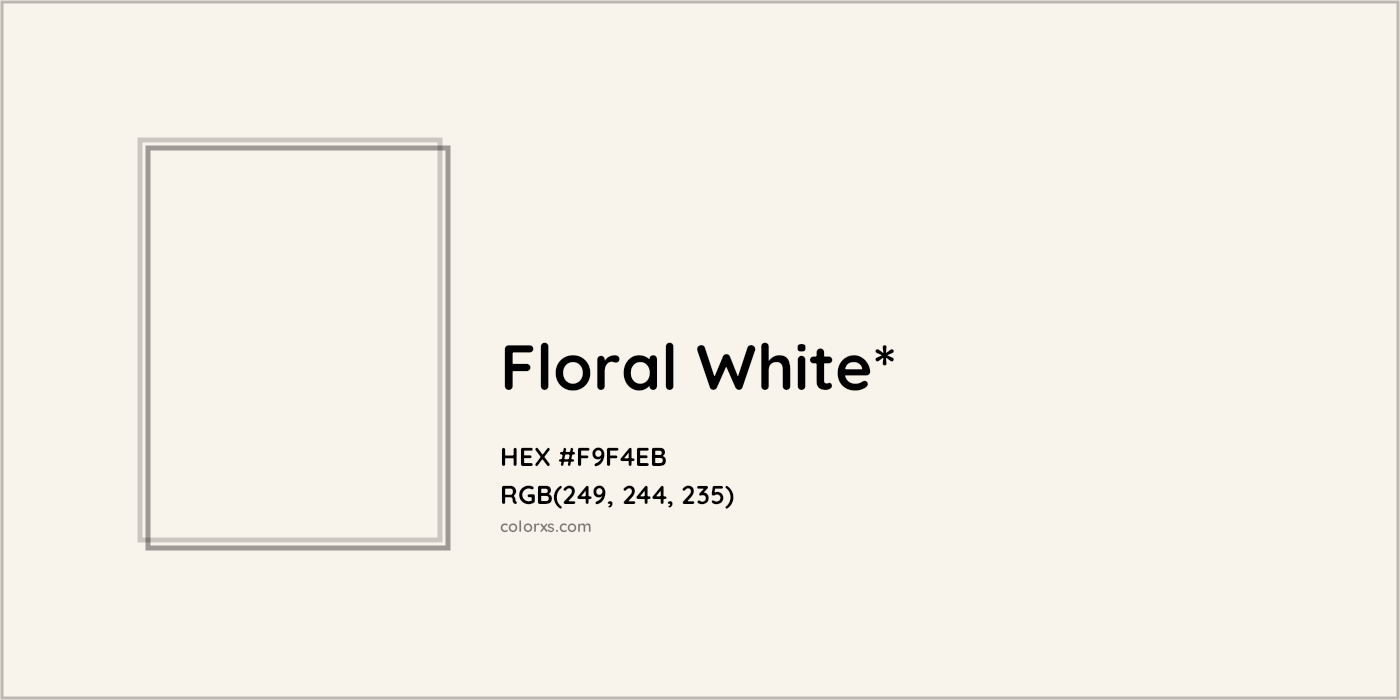 HEX #F9F4EB Color Name, Color Code, Palettes, Similar Paints, Images