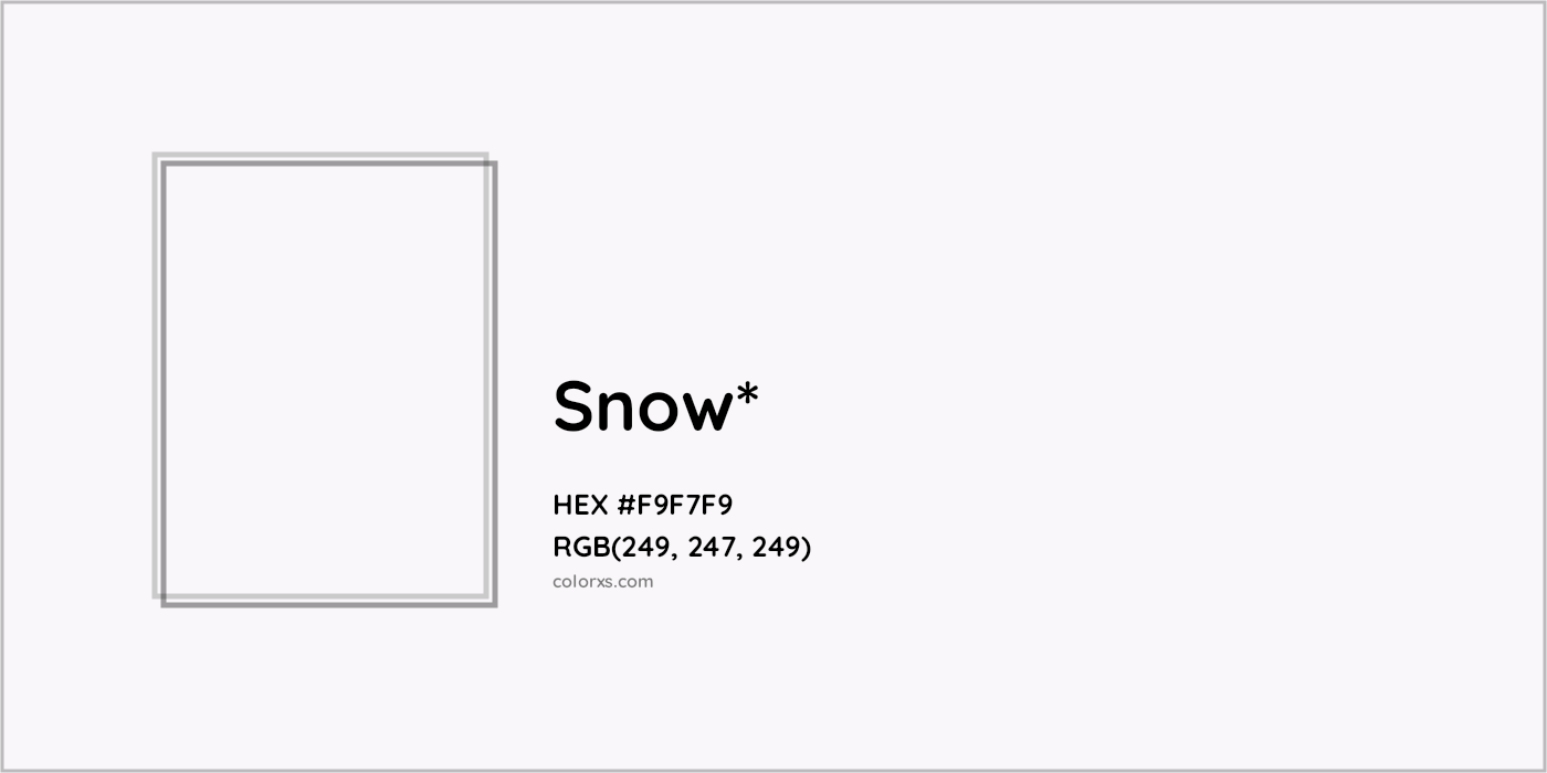 HEX #F9F7F9 Color Name, Color Code, Palettes, Similar Paints, Images