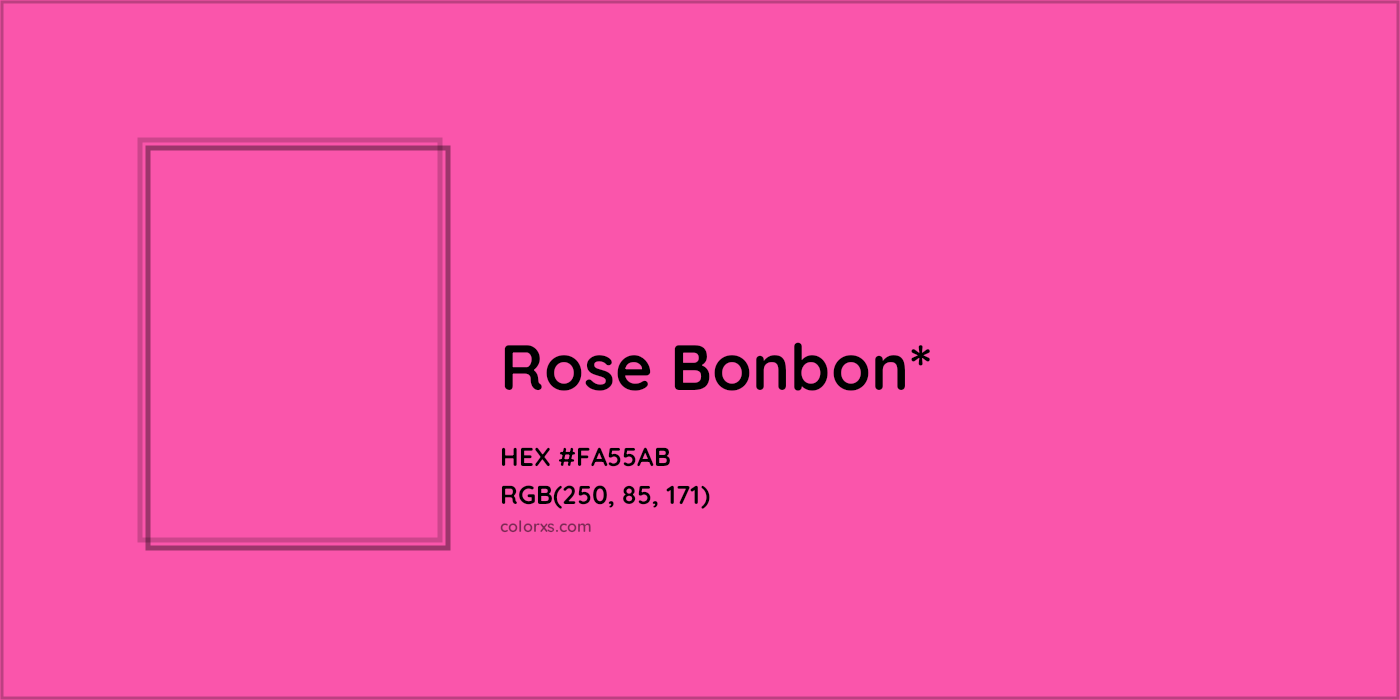 HEX #FA55AB Color Name, Color Code, Palettes, Similar Paints, Images
