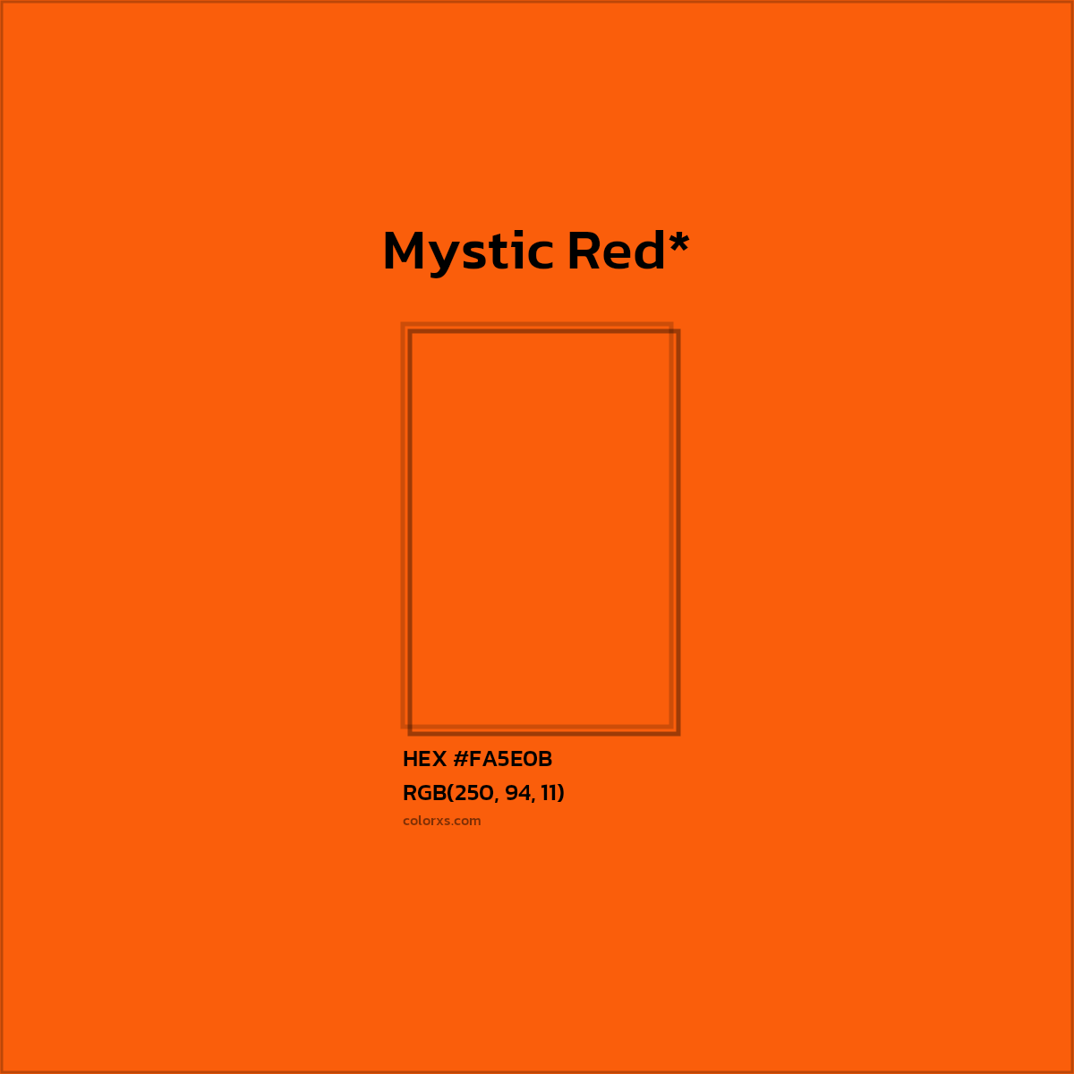 HEX #FA5E0B Color Name, Color Code, Palettes, Similar Paints, Images
