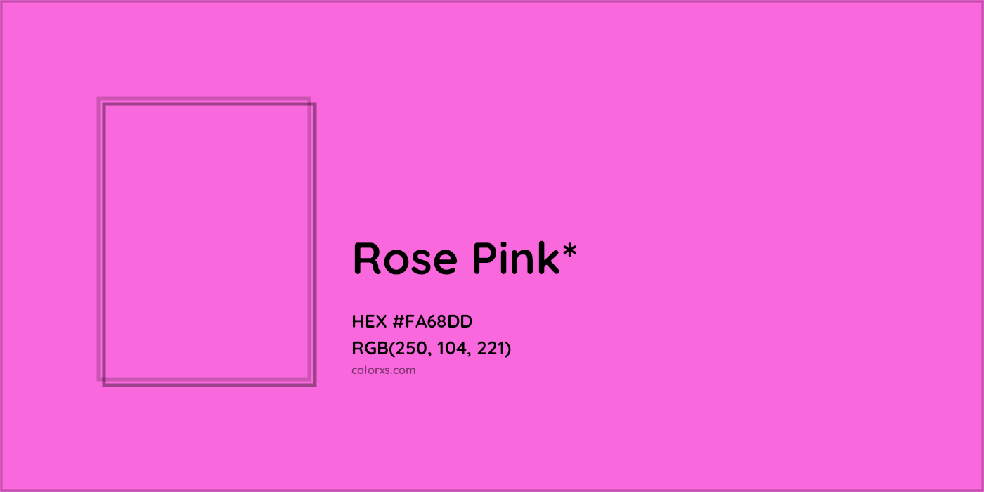 HEX #FA68DD Color Name, Color Code, Palettes, Similar Paints, Images