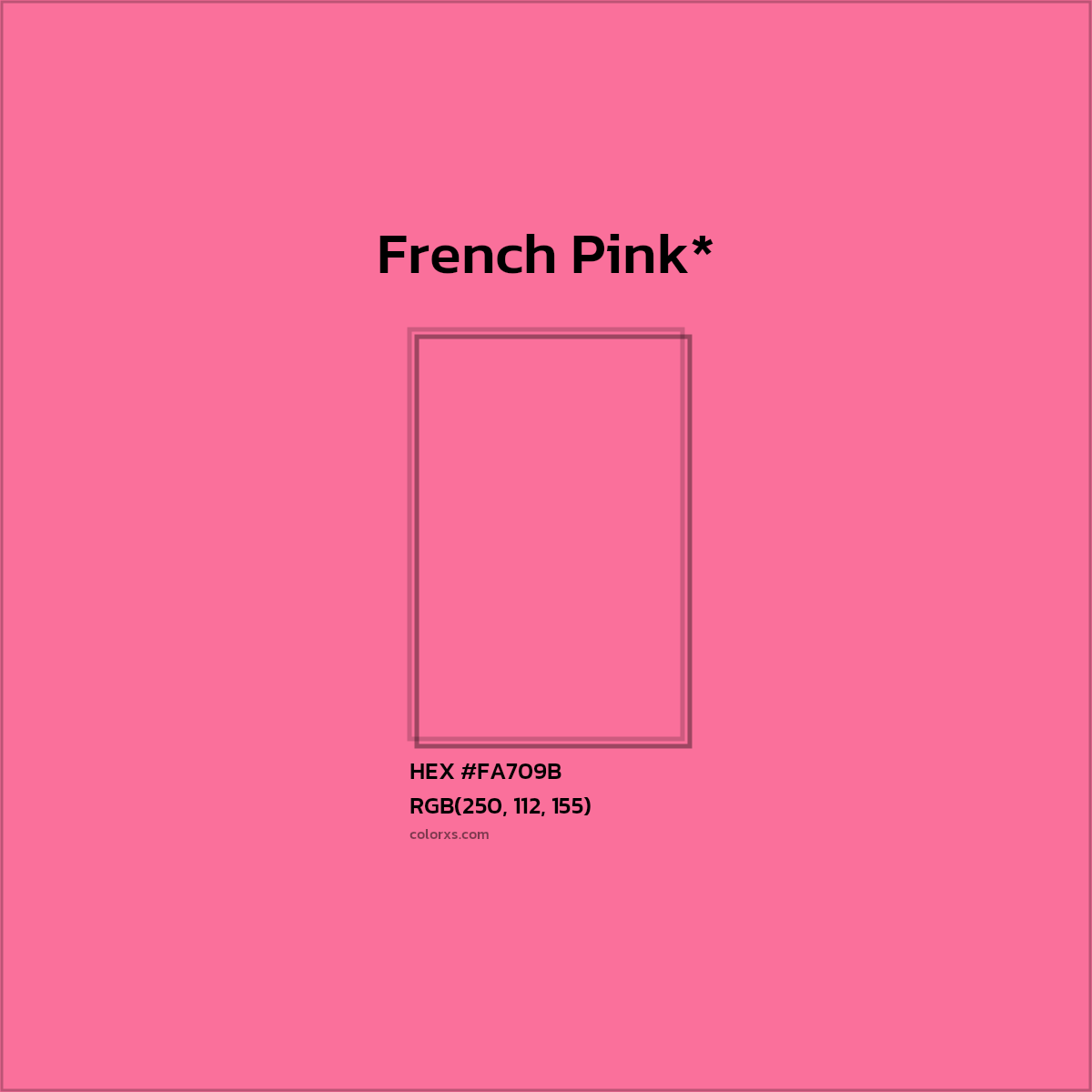 HEX #FA709B Color Name, Color Code, Palettes, Similar Paints, Images