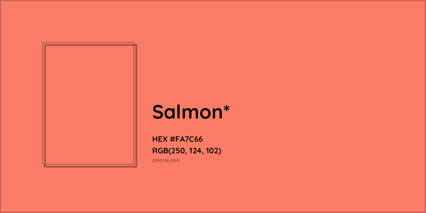 HEX #FA7C66 Color Name, Color Code, Palettes, Similar Paints, Images