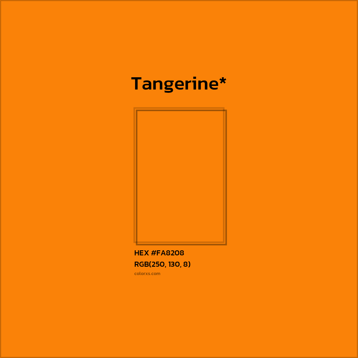 HEX #FA8208 Color Name, Color Code, Palettes, Similar Paints, Images
