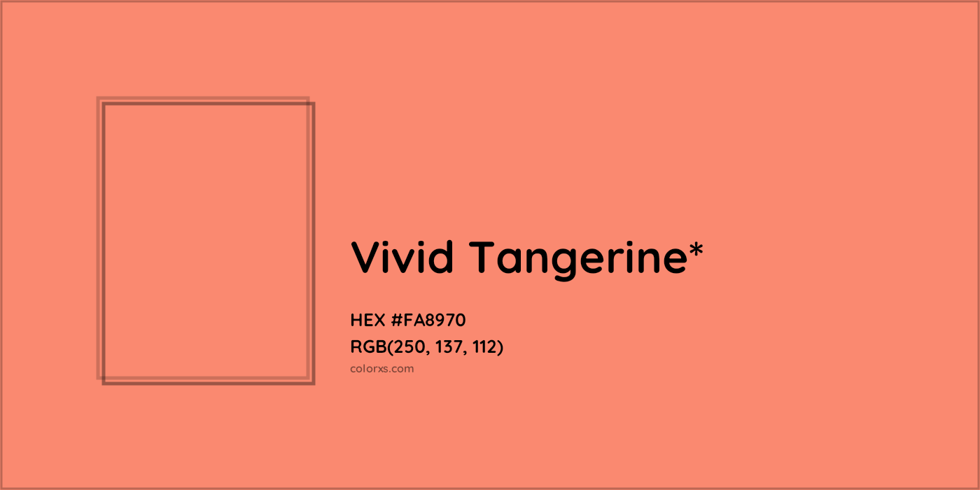 HEX #FA8970 Color Name, Color Code, Palettes, Similar Paints, Images
