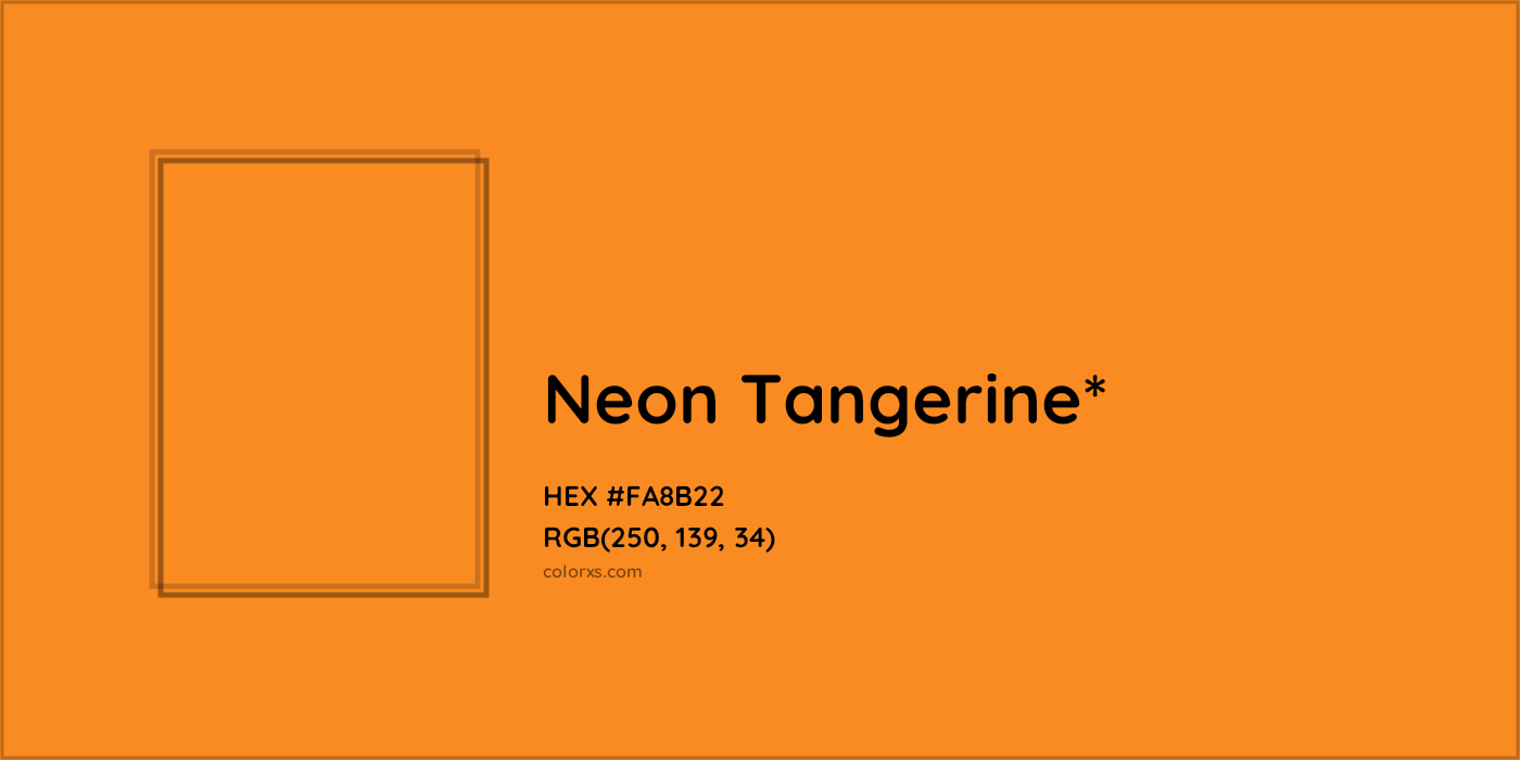 HEX #FA8B22 Color Name, Color Code, Palettes, Similar Paints, Images