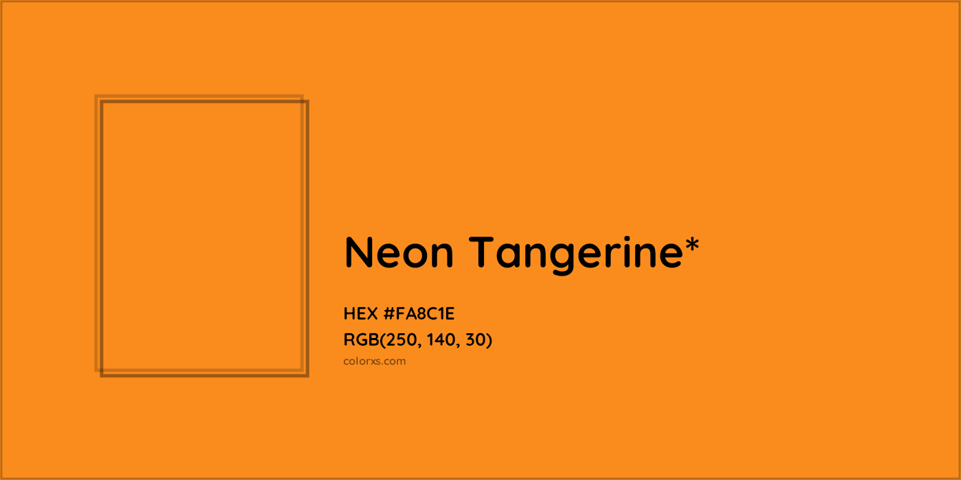 HEX #FA8C1E Color Name, Color Code, Palettes, Similar Paints, Images