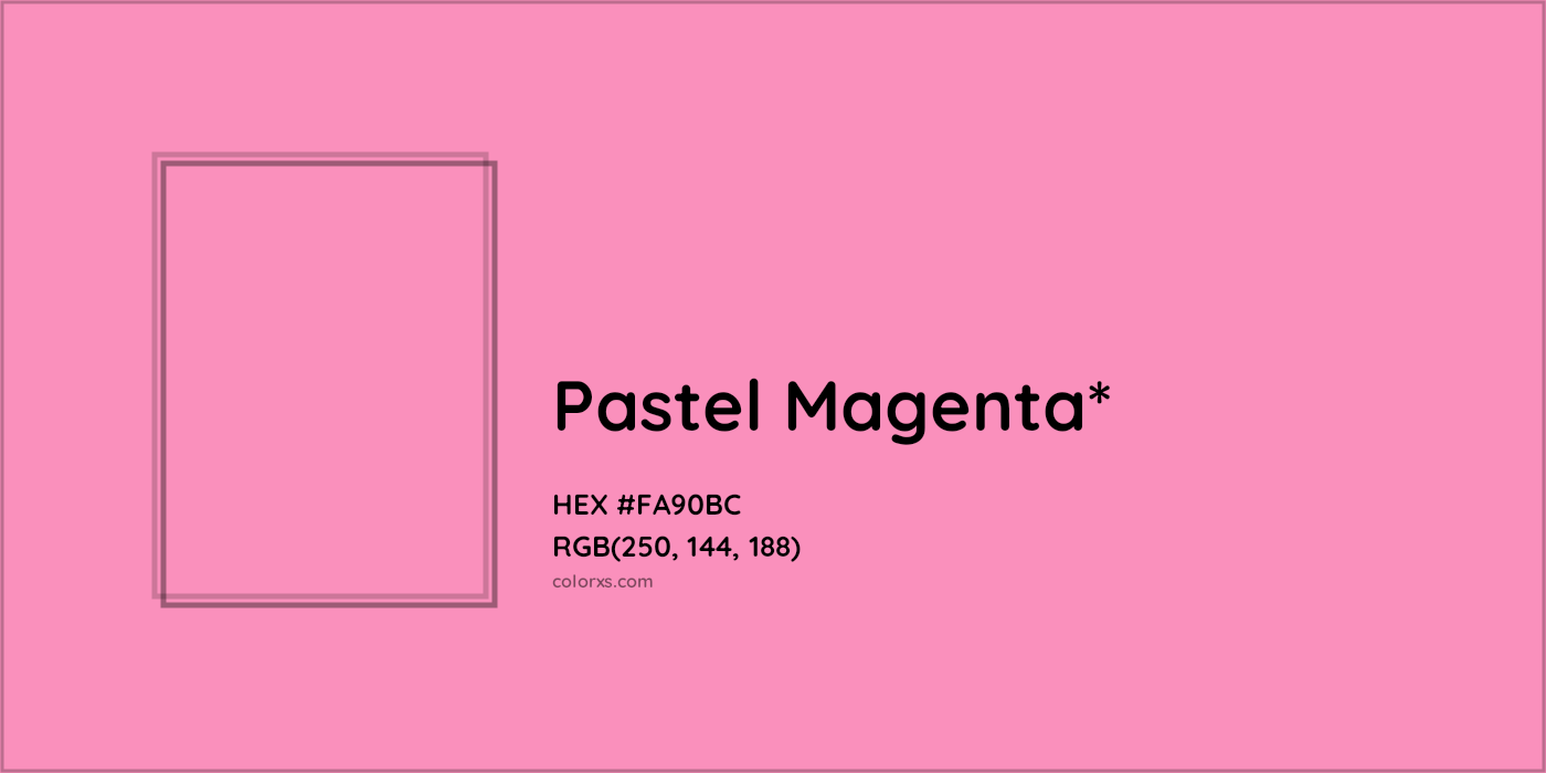 HEX #FA90BC Color Name, Color Code, Palettes, Similar Paints, Images
