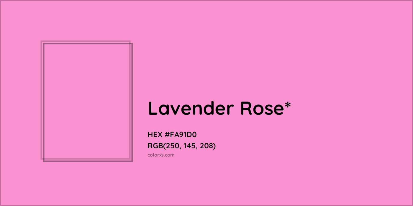 HEX #FA91D0 Color Name, Color Code, Palettes, Similar Paints, Images